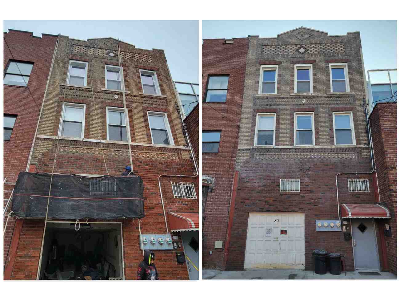 Brick pointing 80 Union St, Brooklyn